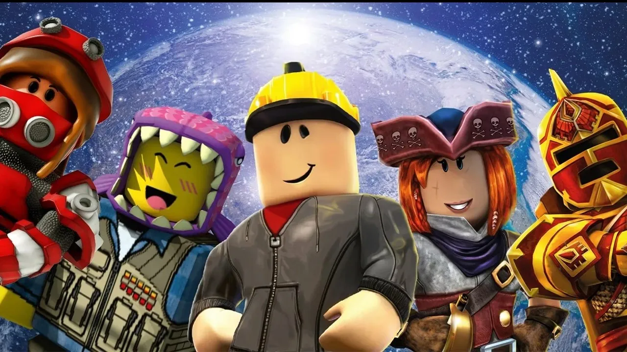 Characters from the popular online game 'Roblox' in various styles