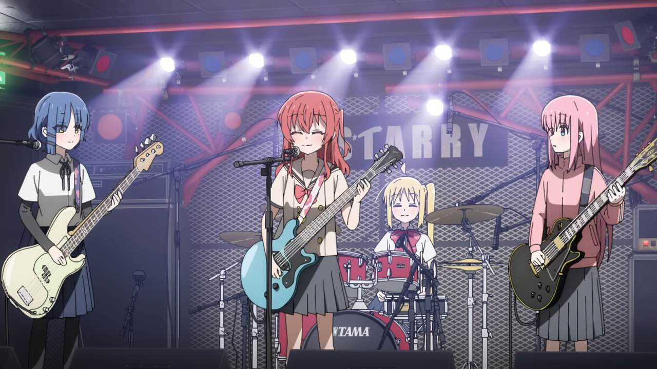Anime, anime girl, cute, dress up, guitar, music, rock, rock band anime  girls HD wallpaper | Pxfuel