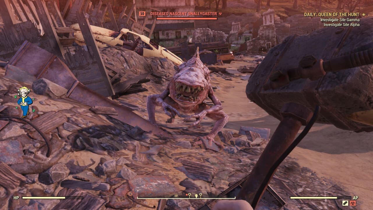Fallout 76 Snallygaster Locations, Spawns, and Farming Spots Attack