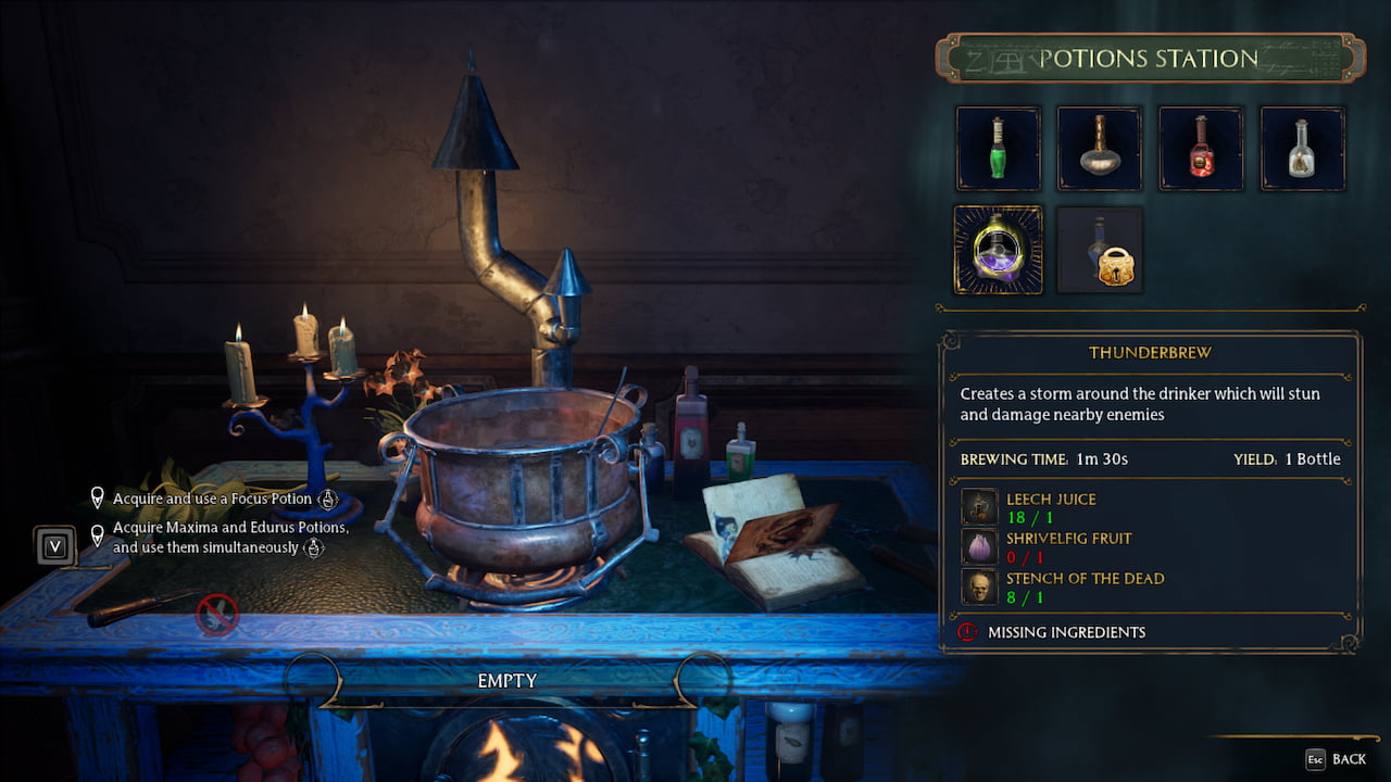How to Get and Craft Thunderbrew Potion in Hogwarts Legacy