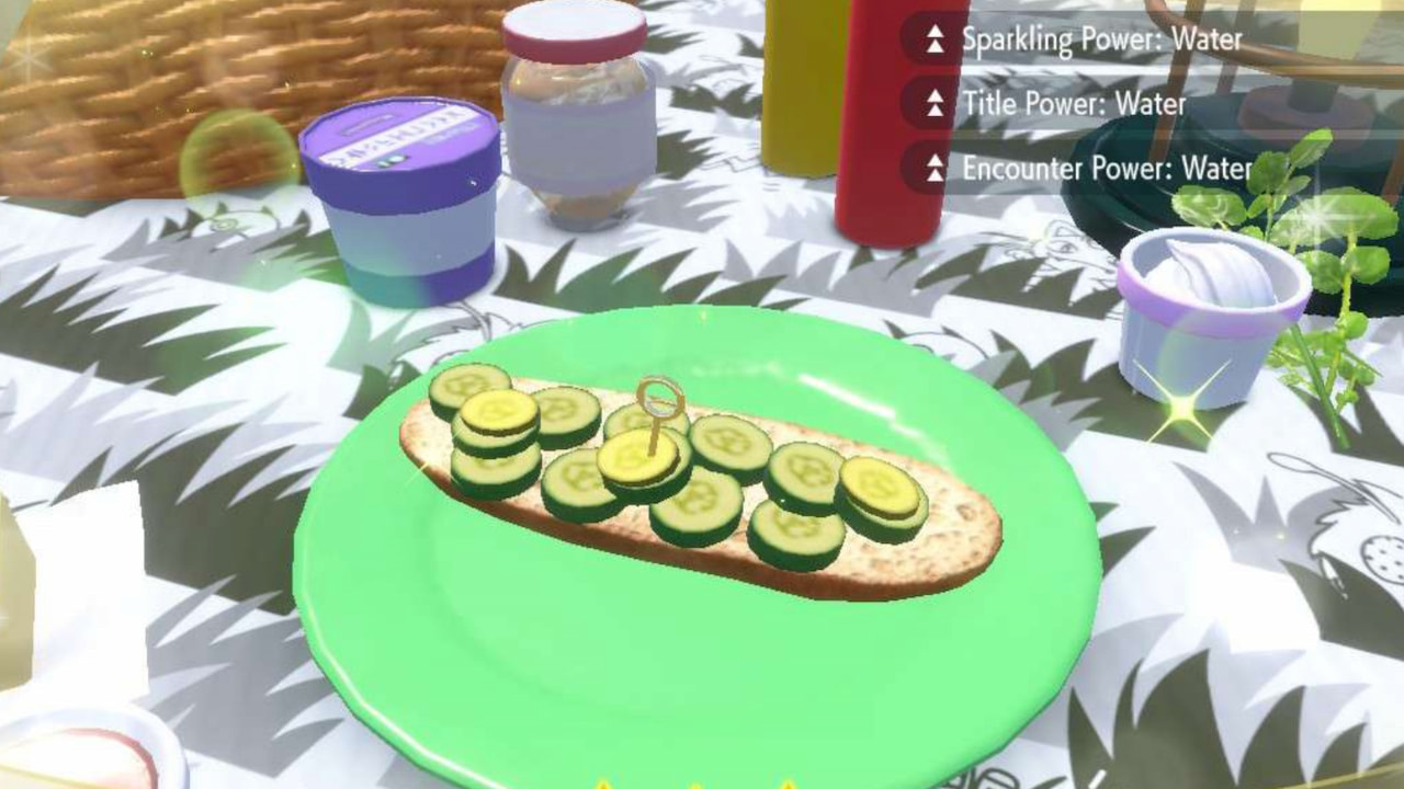 How to Make a Water Type Shiny Sandwich in Pokemon Scarlet and Violet