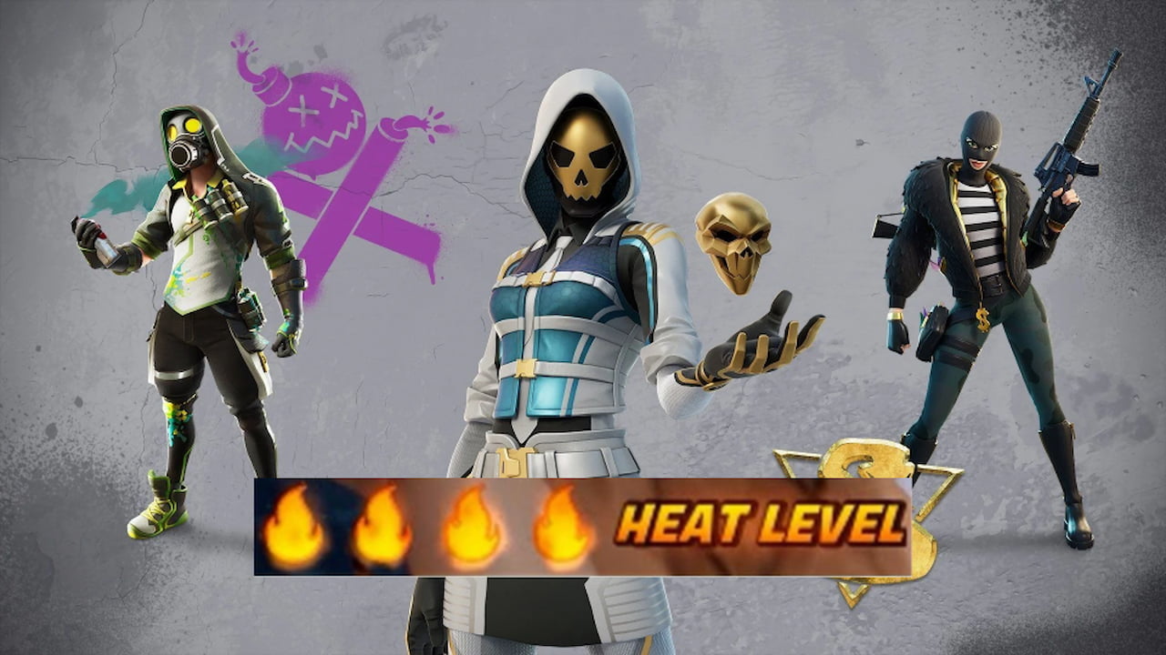 How to change heat levels in Fortnite Most Wanted Game Mode