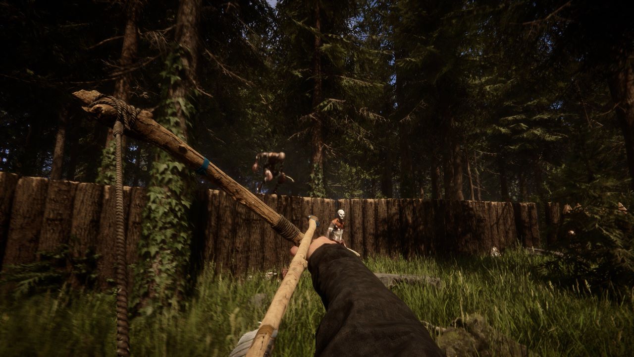 Image showcasing a bow being used in Sons of the Forest.