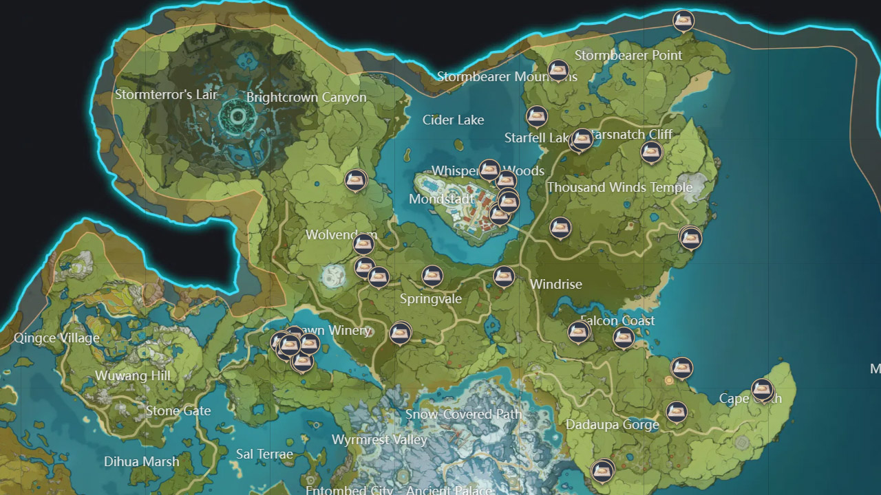 All-Genshin-Impact-Dandelion-Seed-Locations-Map