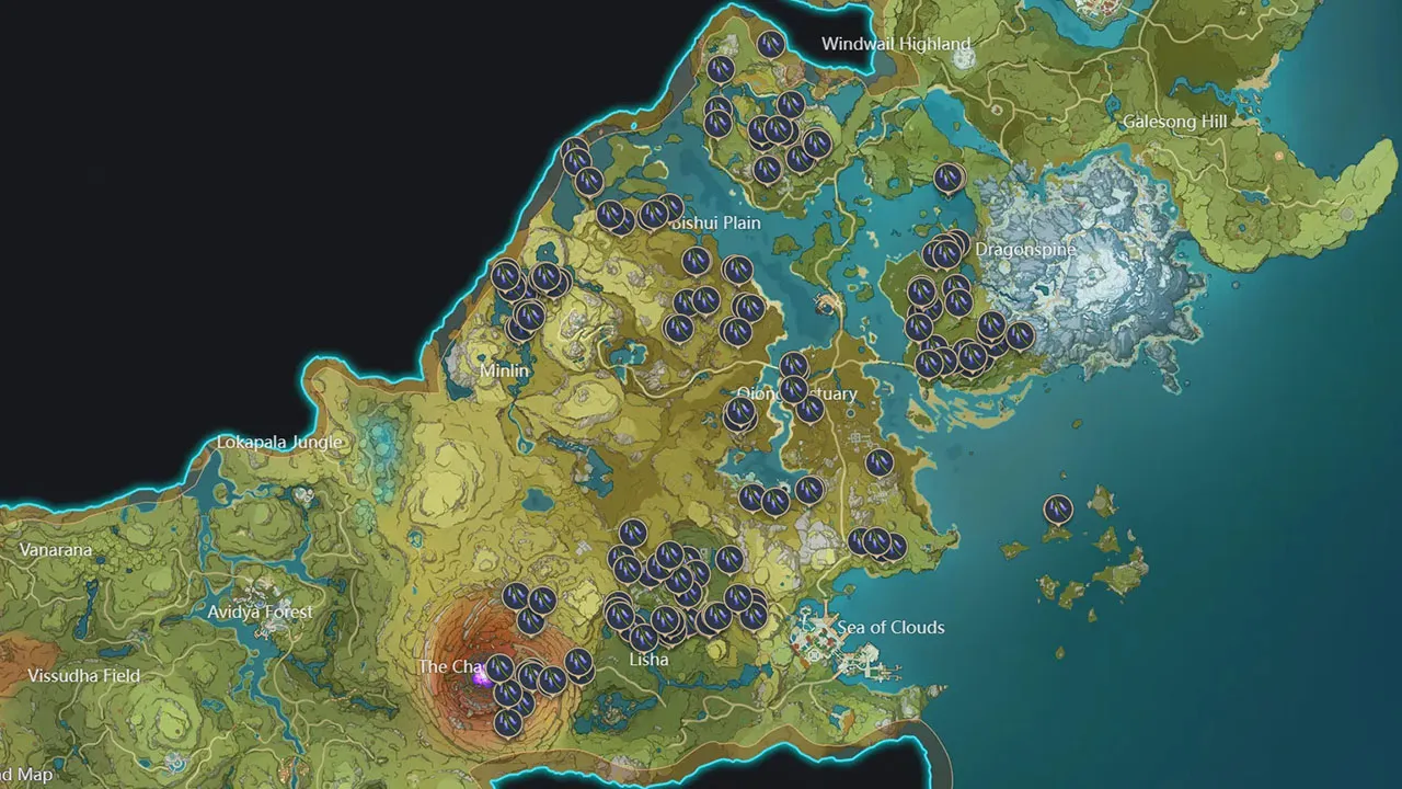 All-Violetgrass-Locations-in-Genshin-Impact-Map