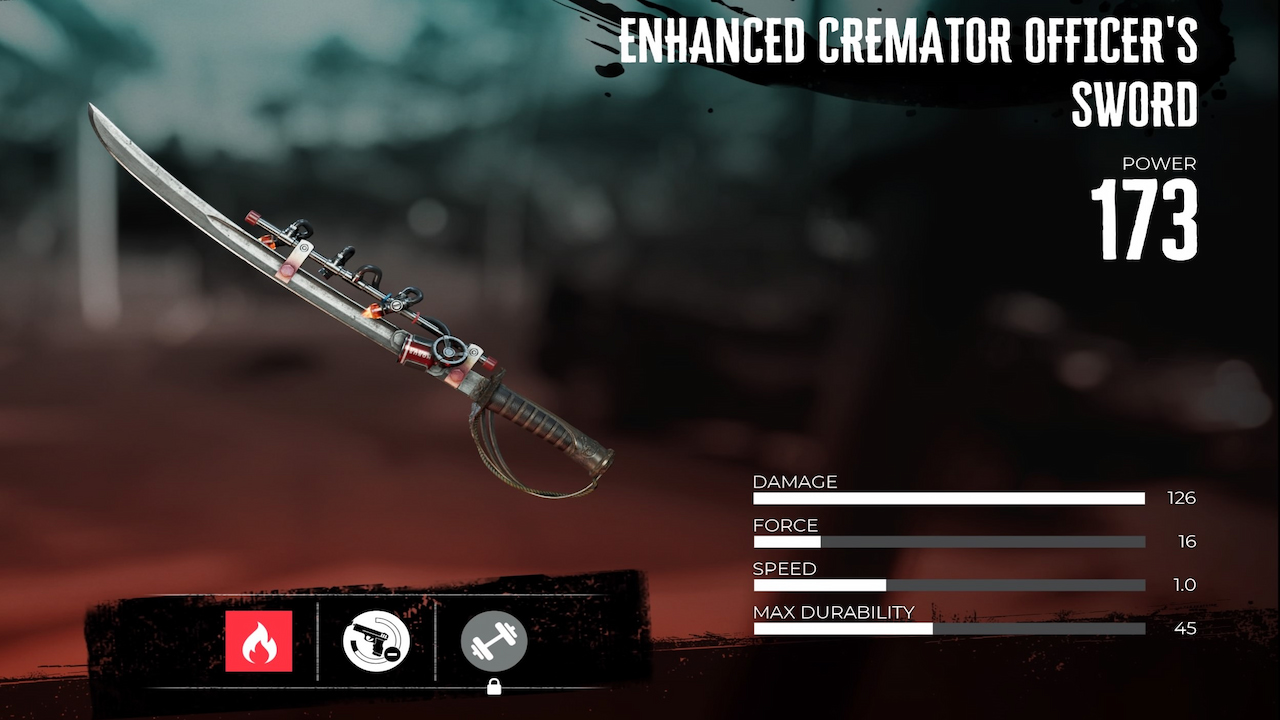 Enhanced-Cremators-Officer-Sword-in-Dead-Island-2