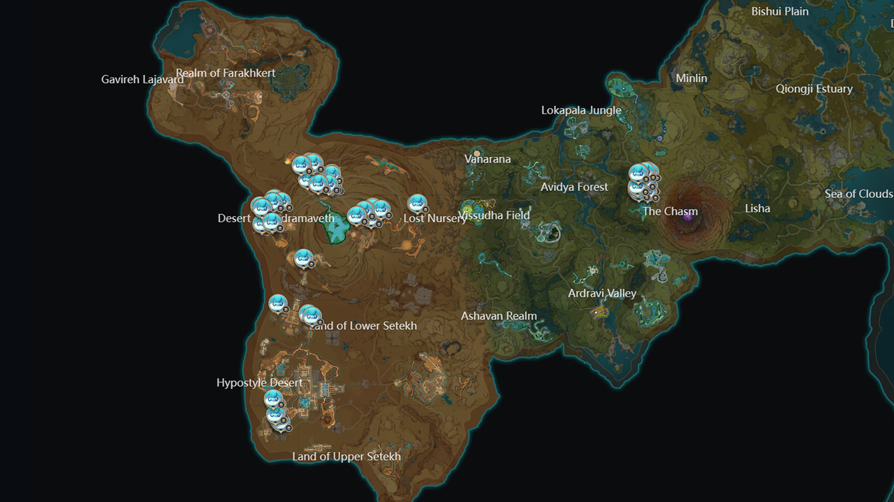 Genshin-impact-fungi-locations-map
