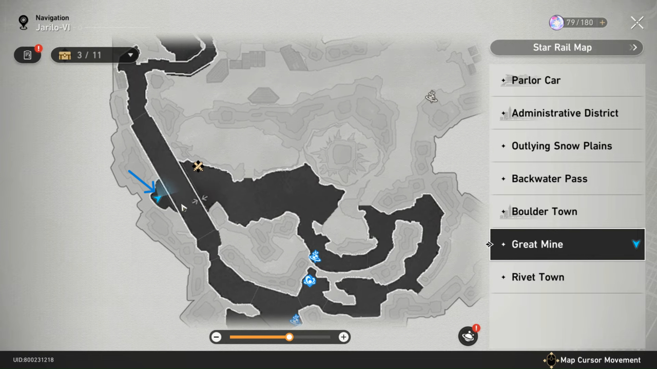 Honkai Star Rail solution de puzzle de carte au trésor réel