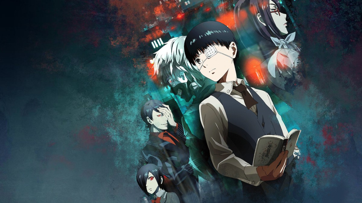Tokyo Ghoul's original key visual featuring the main cast