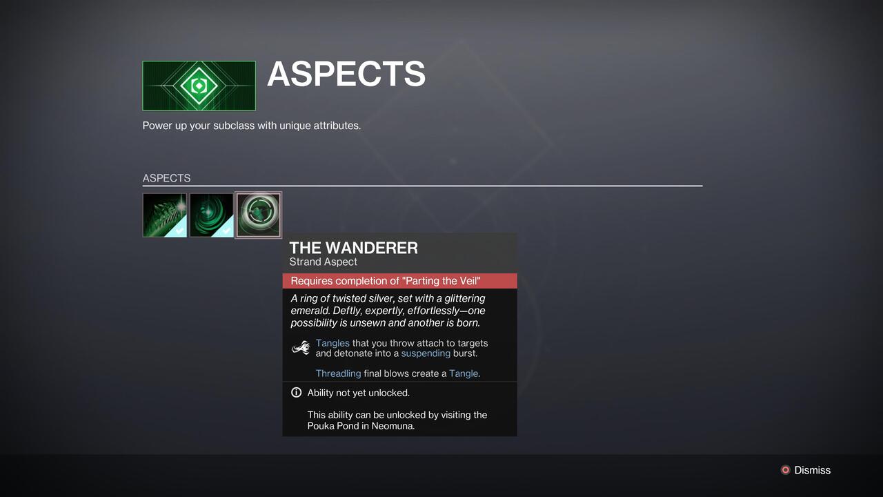 How To Get The New Strand Aspects In Destiny 2 Season Of The Deep ...