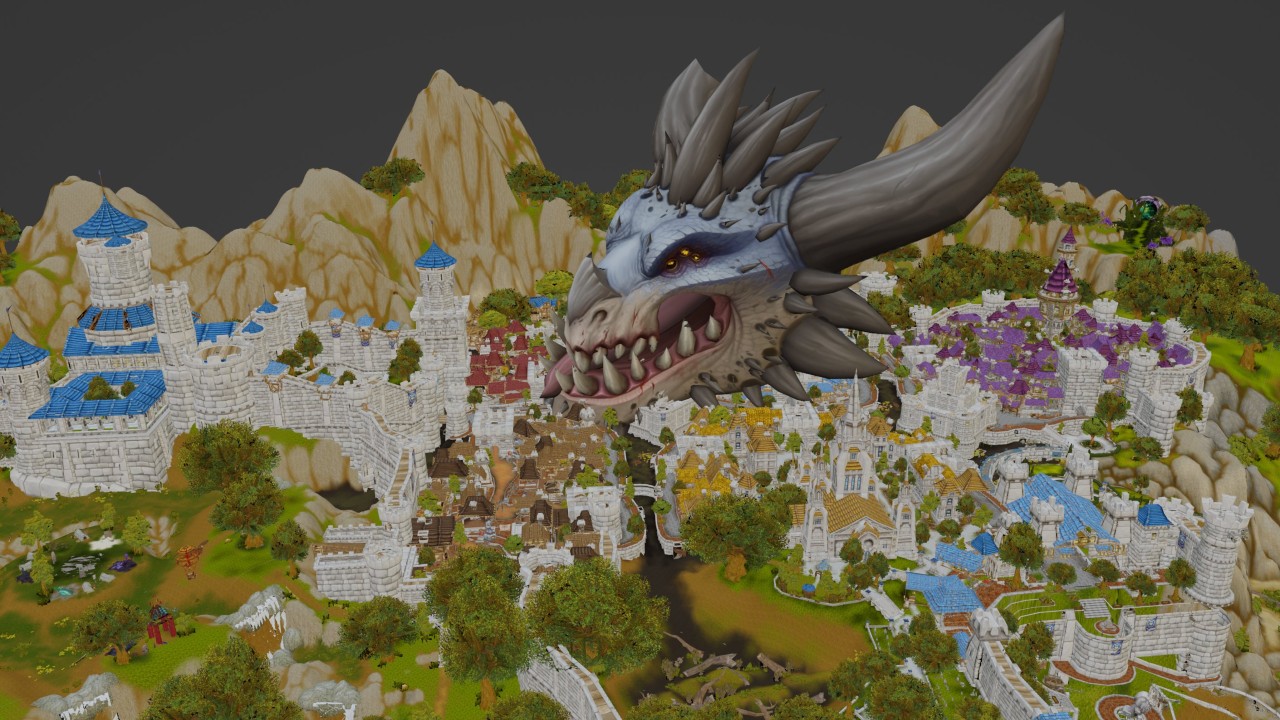 Galakrond-Stormwind-Comparison-World-of-Warcraft-Dragonflight