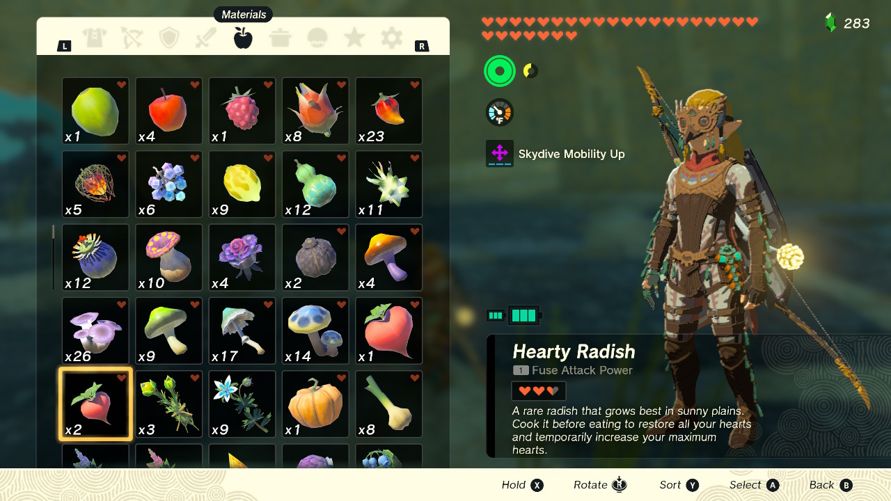 Where to Farm Hearty Radishes in Zelda Tears of the Kingdom Attack of
