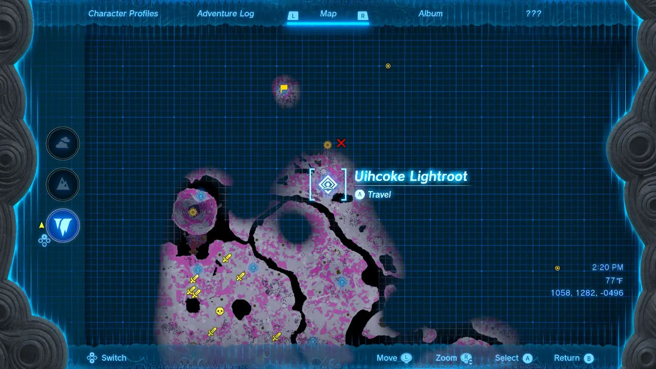 Uihcoke-Lightroot-location-map