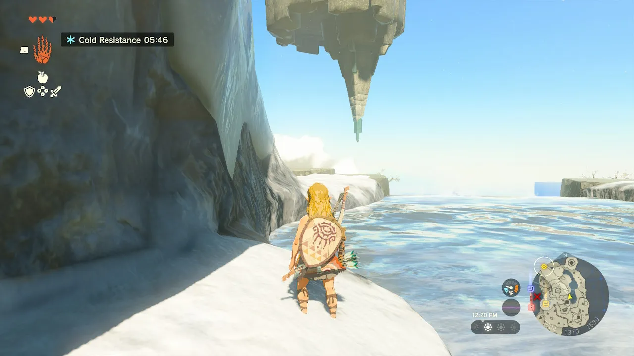 Zelda-Tears-of-the-Kingdom-Ice-Mountain-Shrine-Shorcut