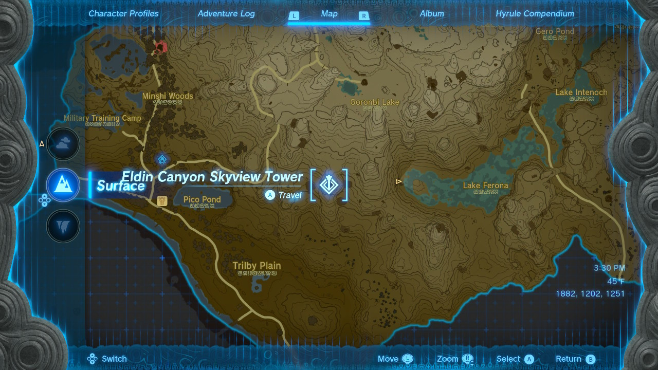 How to Enter the Eldin Canyon Skyview Tower in Zelda Tears of the ...