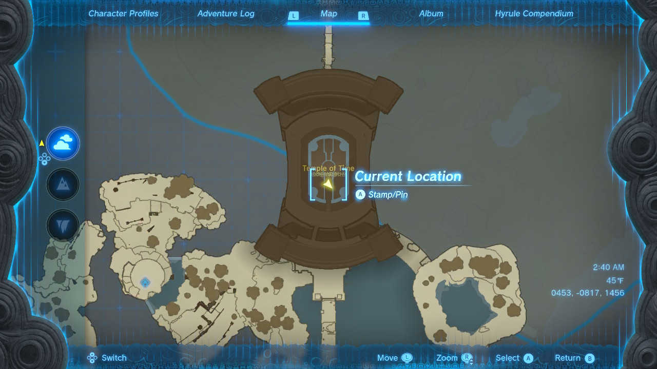 How to Get Back to the Temple of Time in Zelda Tears of the Kingdom