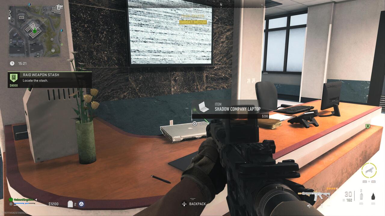 DMZ Ashika Science Center Laptop Location Shadow Company Intel Mission