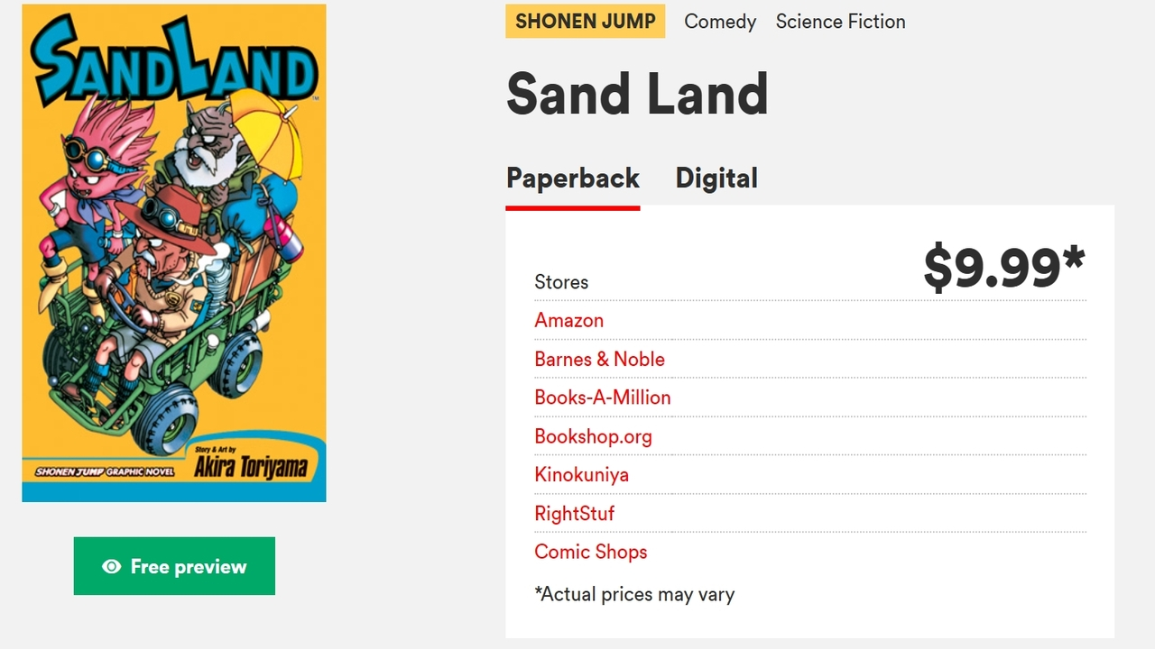 Where-to-Buy-Sand-Land-Manga