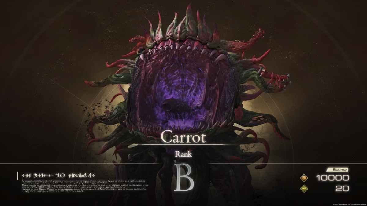 Final Fantasy 16 Carrot Hunt
