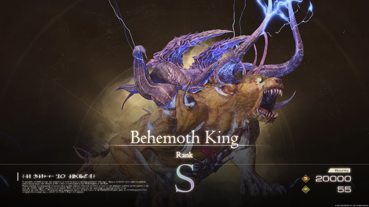 Behemoth King Location Final Fantasy 16