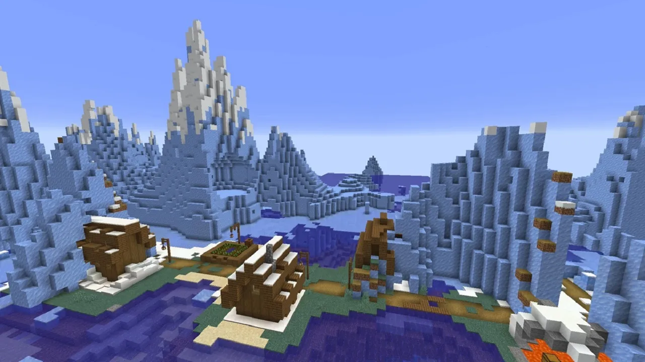 Minecraft-1.20-Winter-Wonderland-Village
