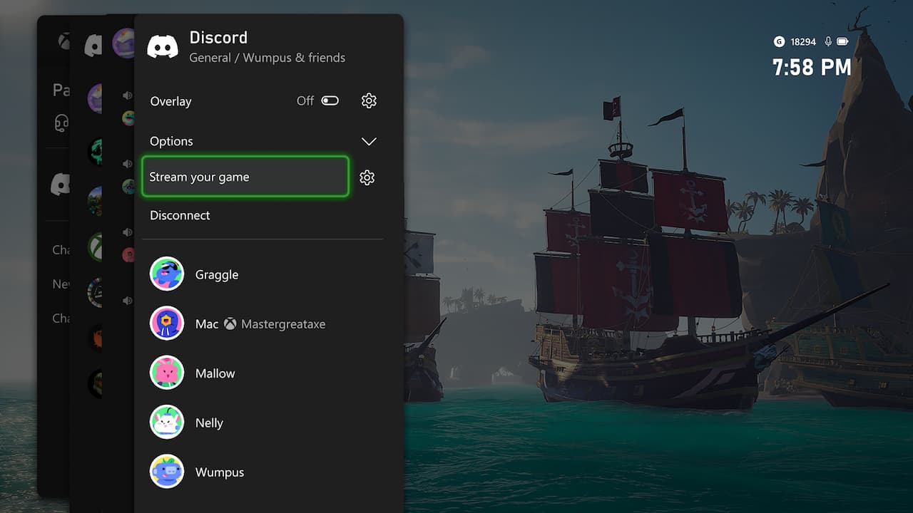 Stream Xbox on Discord