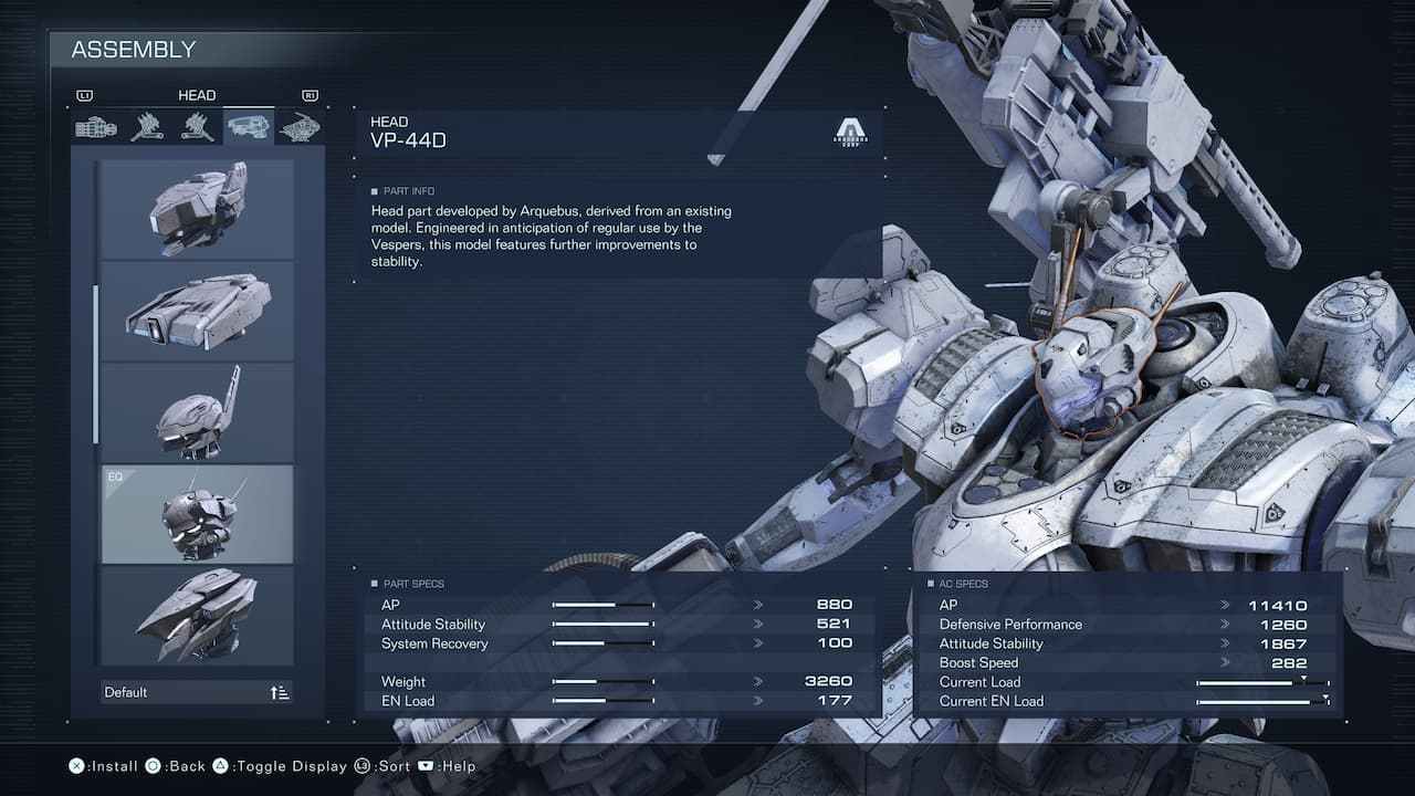 Best Heads in Armored Core 6 (AC6) | Attack of the Fanboy