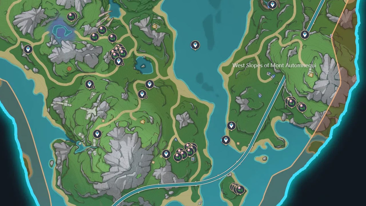 All Genshin Impact Rainbow Rose Locations and Best Farming Route ...