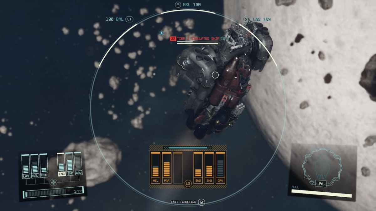 Level Targeting Control System Fast in Starfield