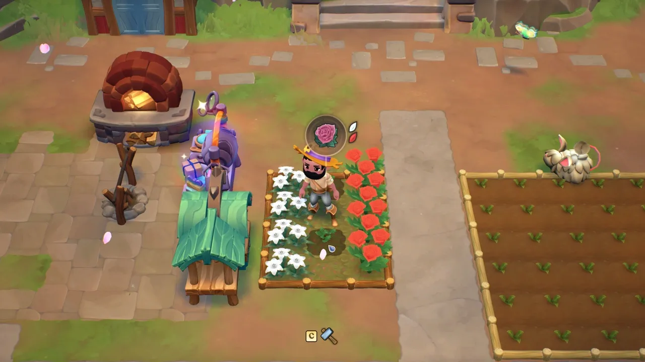 How to Build Decorative Items With Flowers in Fae Farm Petal Bloom