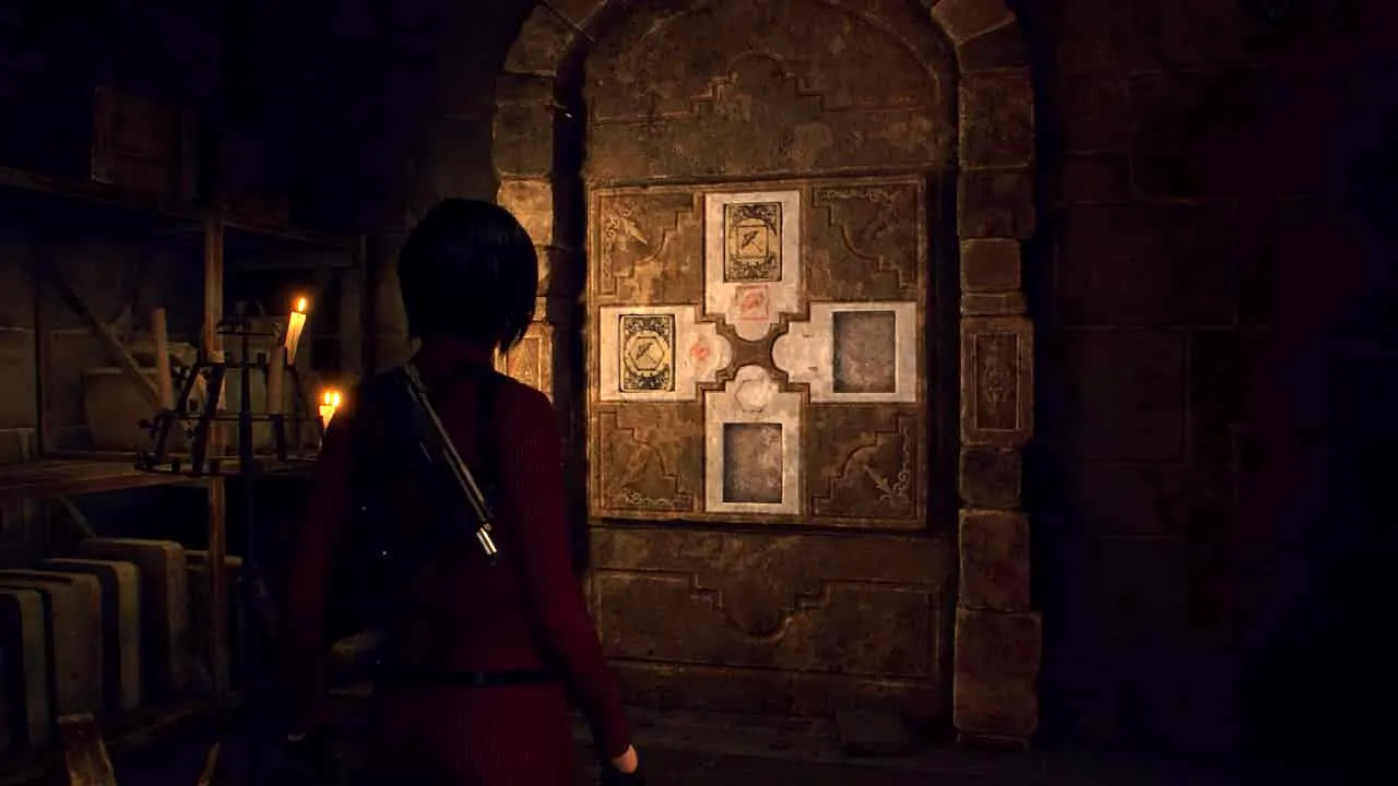 Resident Evil 4 Separate Ways - Chapter 4 Lithographic Stones And Door  Puzzle - GameSpot