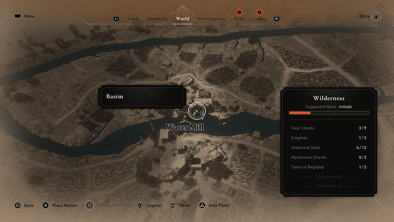 AC-Mirage-Water-Mill-Gear-Chest-Key-location-map