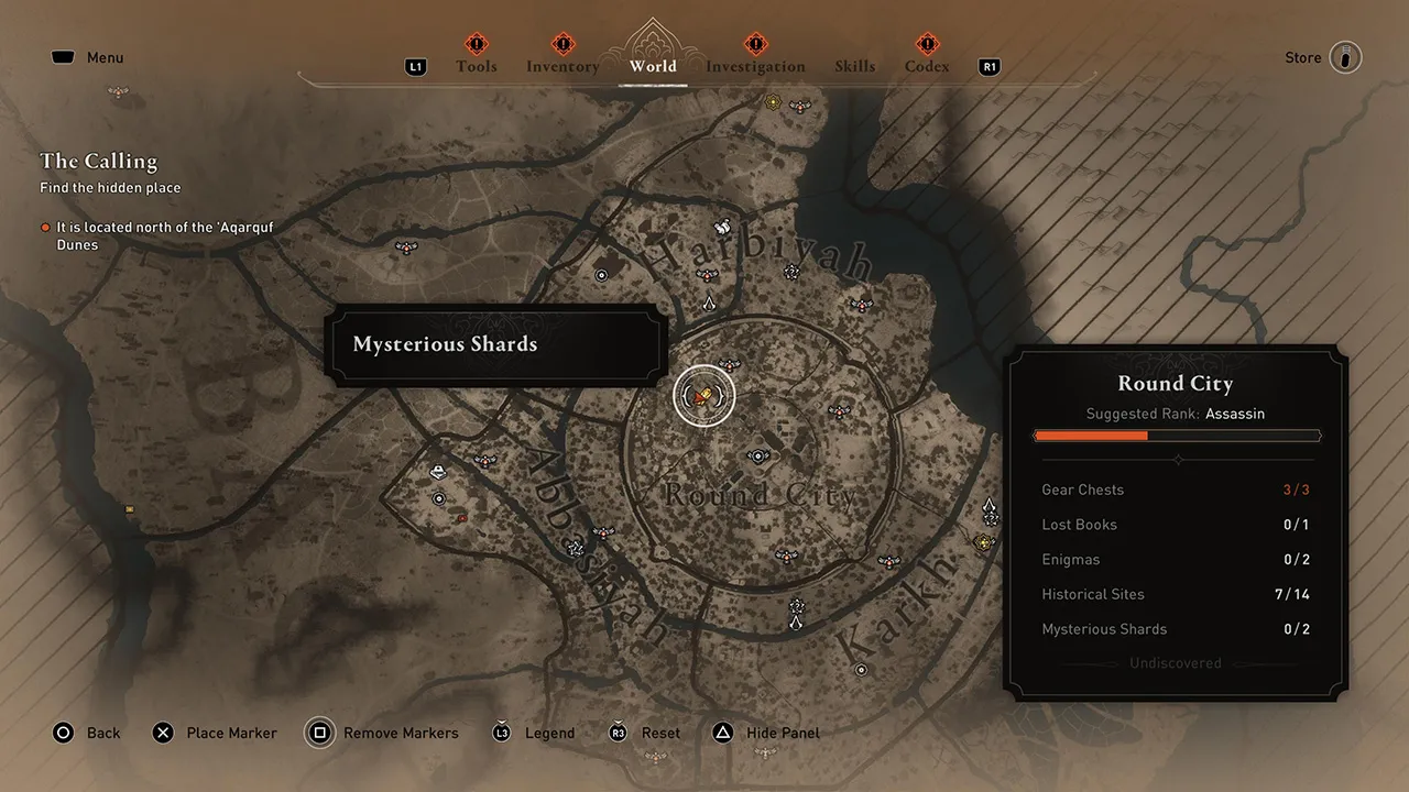 All-AC-Mirage-Round-City-Mysterious-Shard-Locations