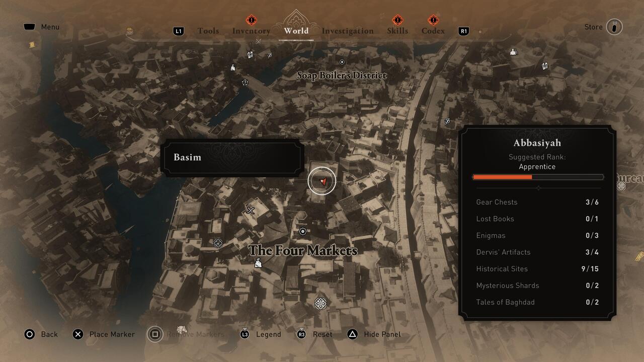 Assassins-Creed-Mirage-Four-Markets-Storage-Key-Location-Map