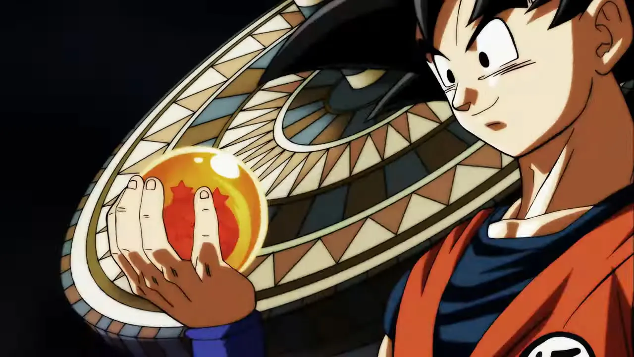 Goku-holding-a-Dragon-Ball
