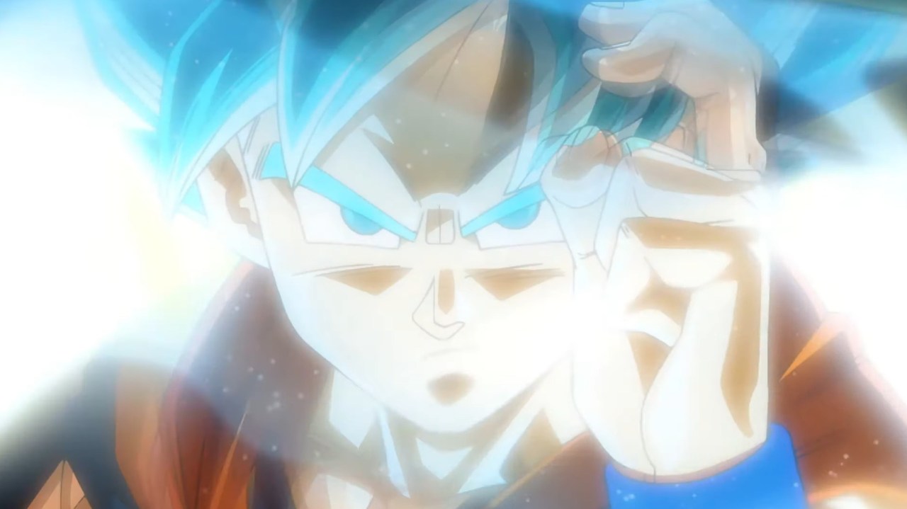 Goku-transforming-in-Dragon-Ball-Super