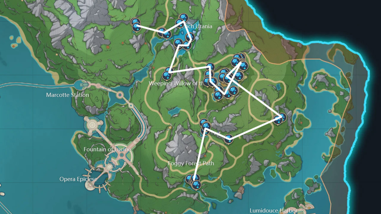 All Lakelight Lily Locations and Best Farming Route in Genshin Impact ...