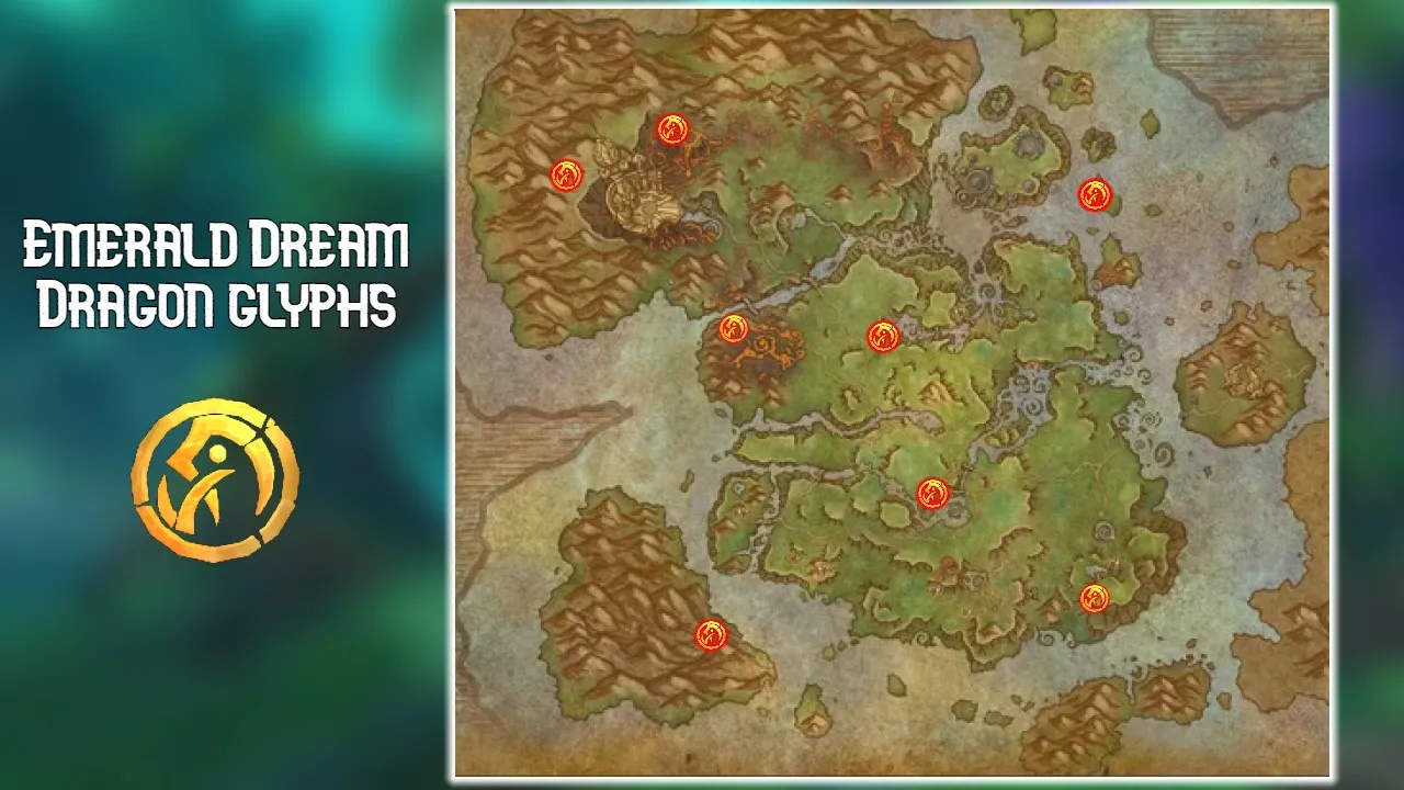 All Emerald Dream Dragon Glyph Locations in World of Warcraft (WoW ...