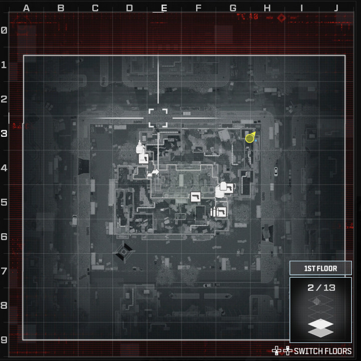 MW3-Call-of-Duty-Modern-Warfare-3-Highrise-Weapons-Armor-Plate-Carriers-Locations-Map-Floor-2