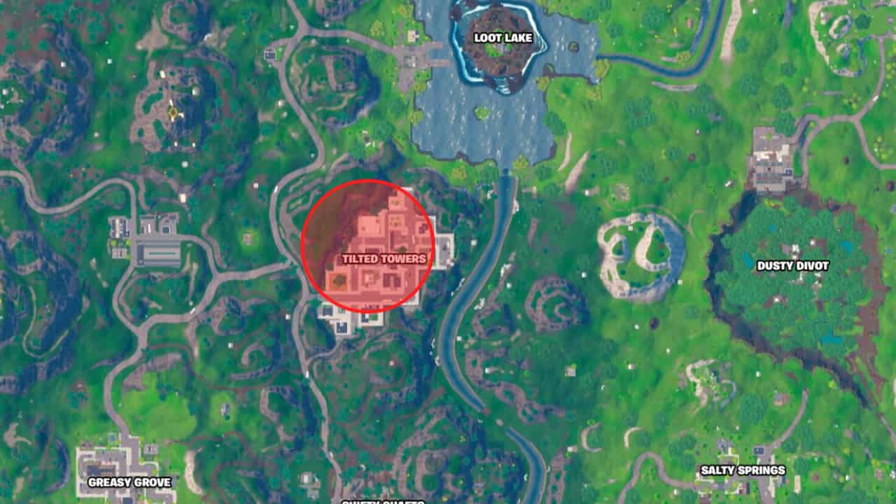 fortnite-og-map-tilted-towers-with-red-circle