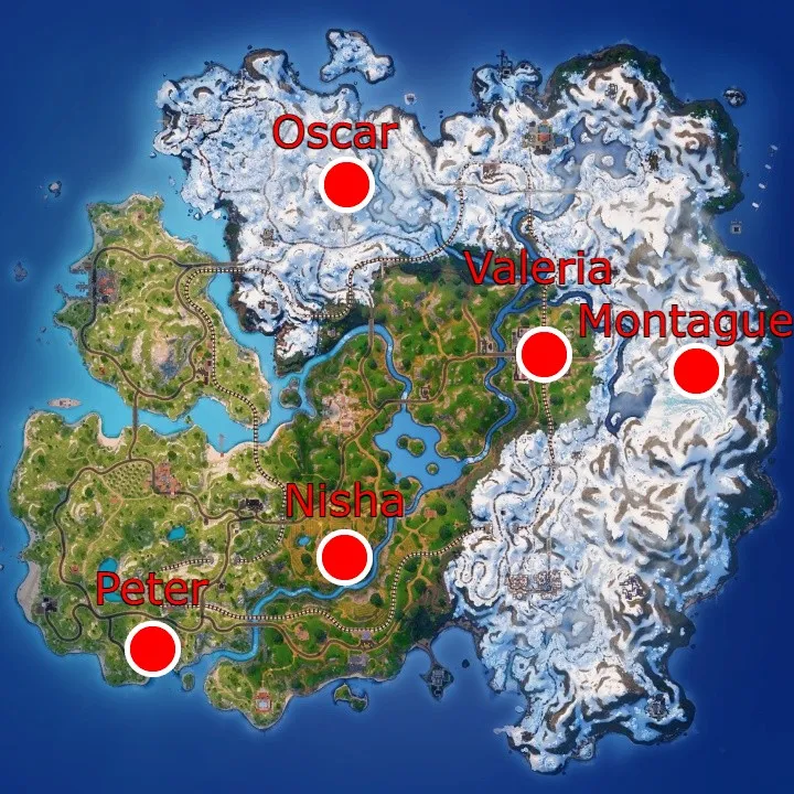 All Fortnite Chapter 5 Boss Locations | Attack of the Fanboy