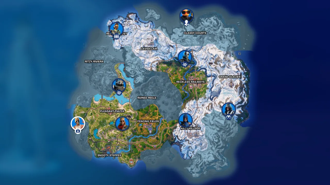 Fortnite Chapter 5 Season 1 NPC Locations Map ?resize=1020