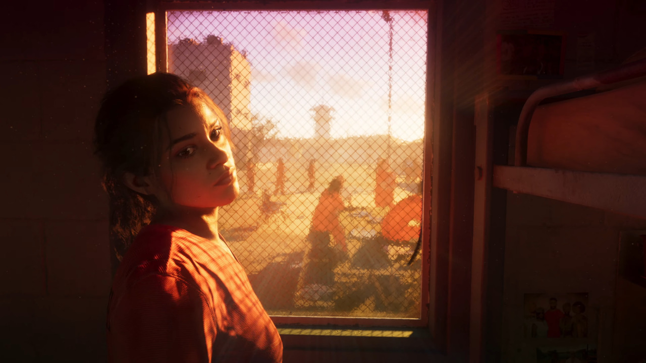 Lucia in prison in the Grand Theft Auto VI trailer
