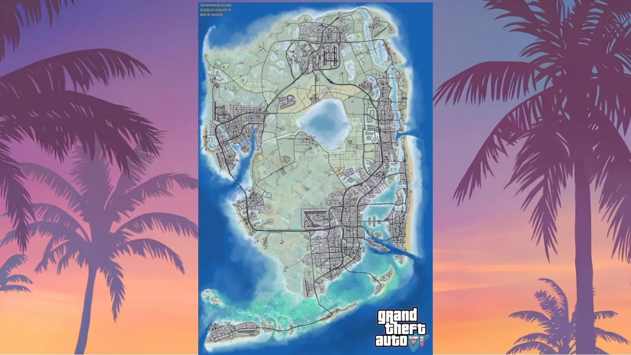 Grand Theft Auto 6 Map Leak 
