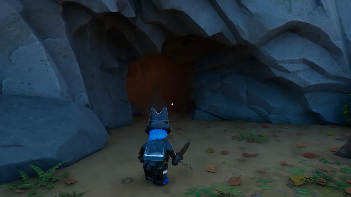 How to Find and Enter a Cave in LEGO Fortnite