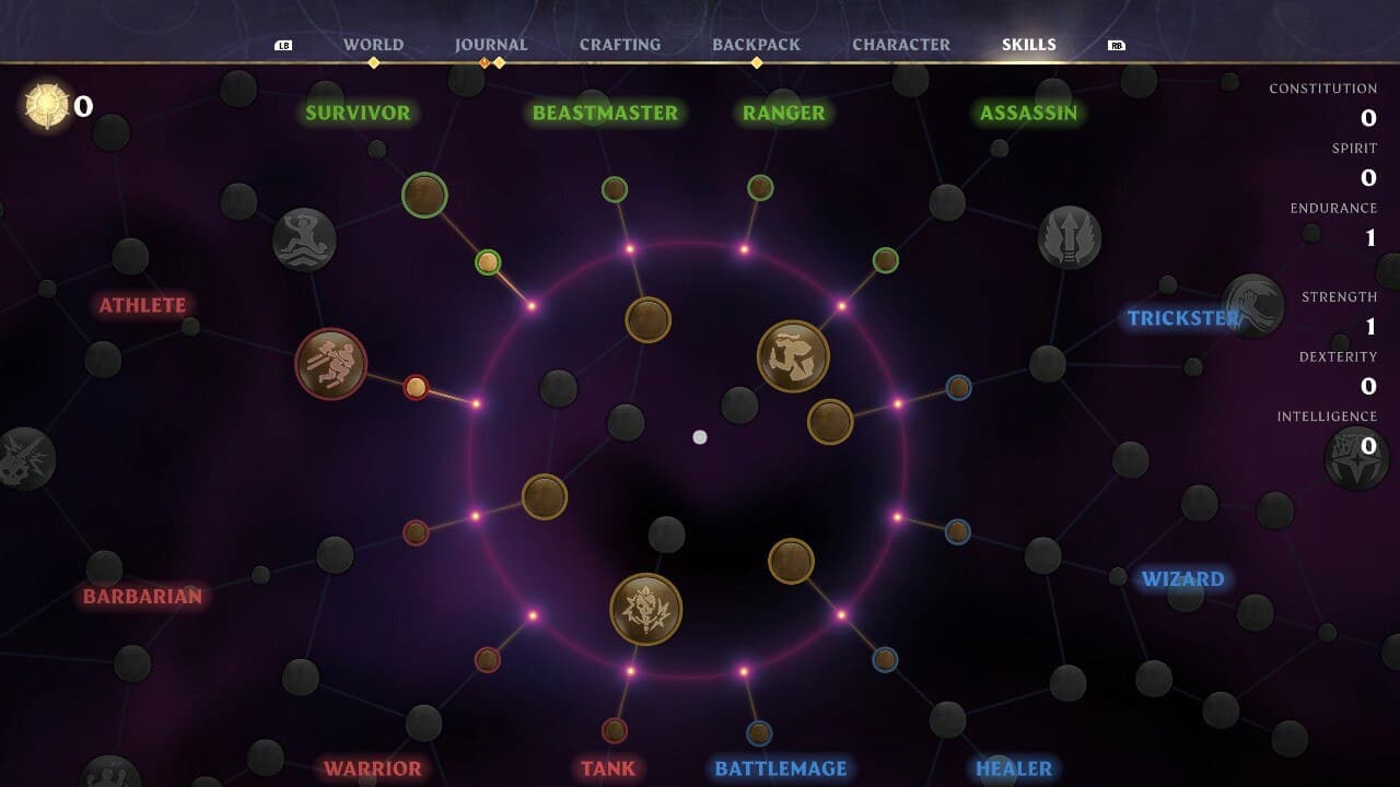 Image of the Skill Tree in Enshrouded