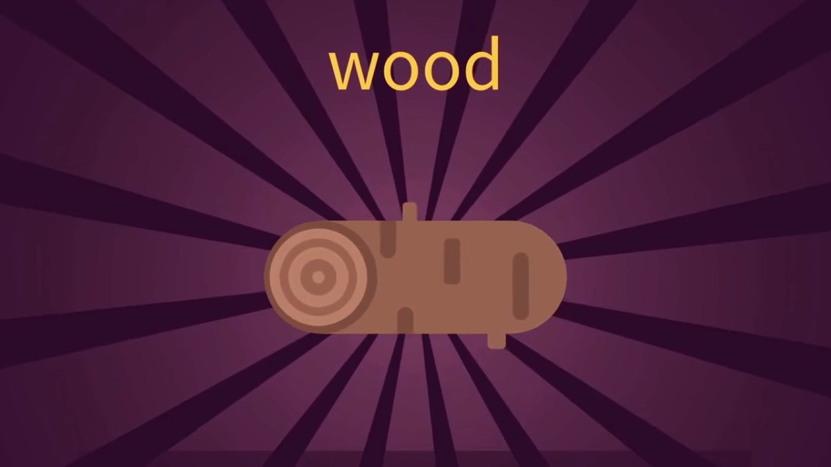 Image of Wood element in Little Alchemy 2. It looks like a cartoon log.