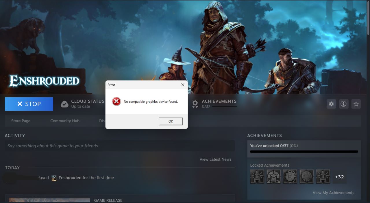 No-Compatible-Graphics-Driver-Steam-Error