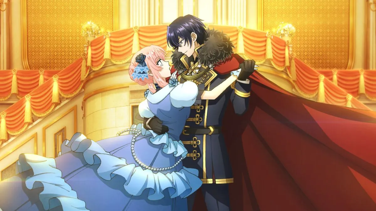 7th-Time-Loop-key-visual-of-Rishe-and-the-prince-dancing-together-in-a-ballroom