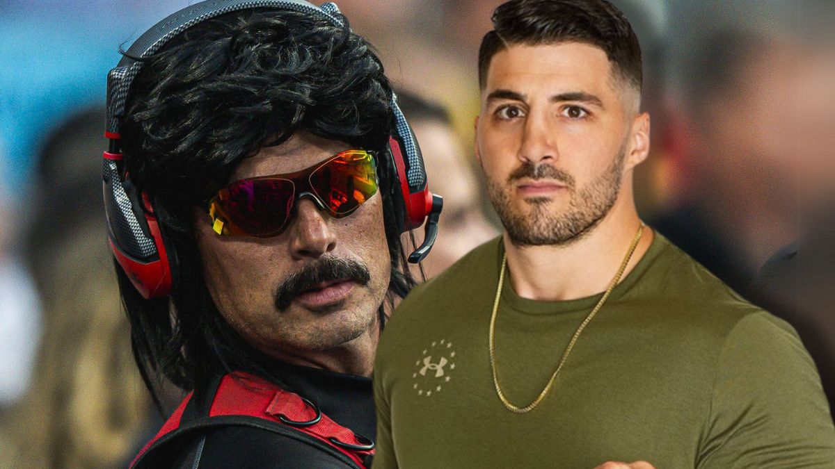 Collage style image of Dr Disrespect and NickMercs